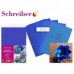 Набор цв.фоамирана/пластичной замши толщина 1мм А4 5цв./10л. цветная палитра Schreiber