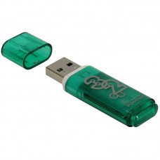 Флешка 32Gb USB 2.0,Smart Buy Glossy series, голубой