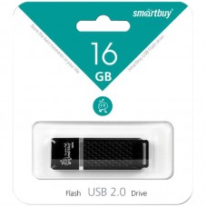 Флешка 16Gb USB 2.0,Smart Buy Quartz,черная