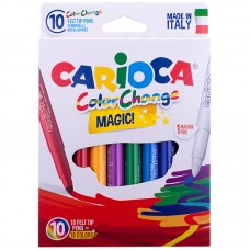 Фломастеры  9цв.+ 1 Carioca Magic Colors  карт.упаковка