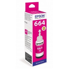 Чернила Epson T6643 Magenta пурпурные оригинальные 70мл для L100/200/300/455/550/1300/3050/3060/3070