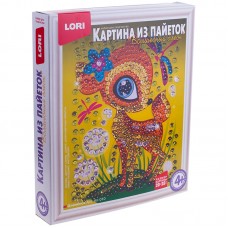 Аппликация-картина из пайеток "Олененок" 20*25см LORI